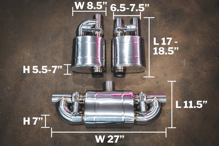 دبة كورسا الاصدار العريض مع كامل ملحقات التشغيل - Corsatronic Exhausts
