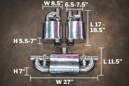 دبة كورسا الاصدار العريض مع كامل ملحقات التشغيل - Corsatronic Exhausts
